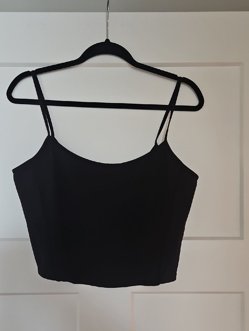 lululemon athletica Black Camisole Teist Back Crop Top